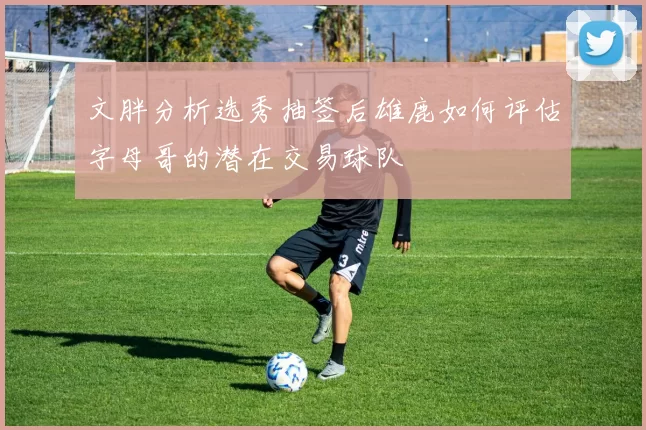 文胖分析选秀抽签后雄鹿如何评估字母哥的潜在交易球队