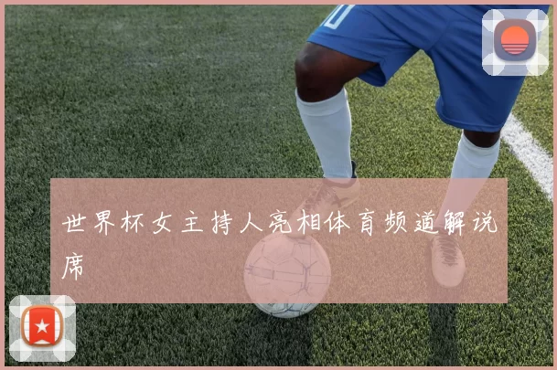 世界杯女主持人亮相体育频道解说席